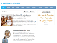 Tablet Screenshot of camping-gadgets.co.uk
